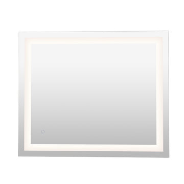 Remy Rectangular Frameless Anti-Fog Aluminum Front-lit Tri-color LED Bathroom Vanity Mirror with Smart Touch Control - JONATHAN Y